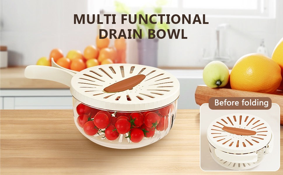 5-in-1 Drain Basket – One Bowl, Five Kitchen Tools