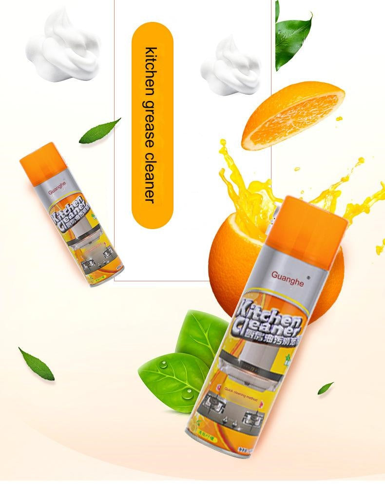 Foam Spray Kitchen Cleaner – Grease Gone in 60 Seconds