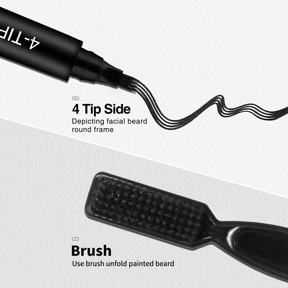 Beard Filler Pencil & Brush Kit