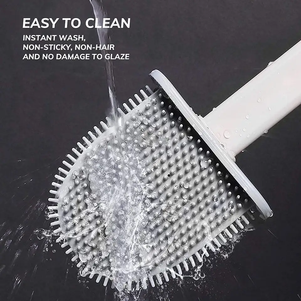 Silicone Toilet Brush – Stays Clean, Actually