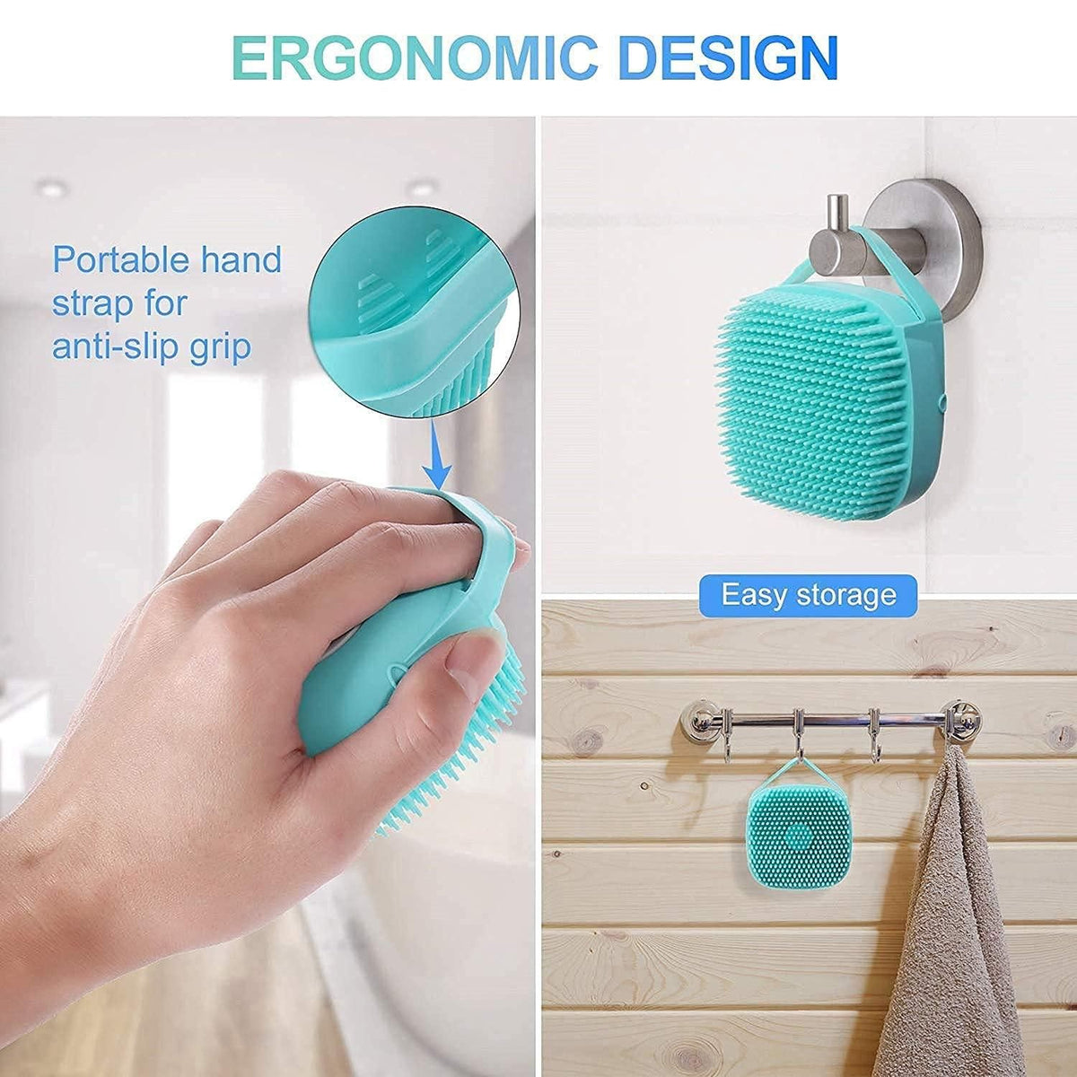 Silicone Pet Bath Brush – Scrub, Massage & Shine for Dogs & Cats
