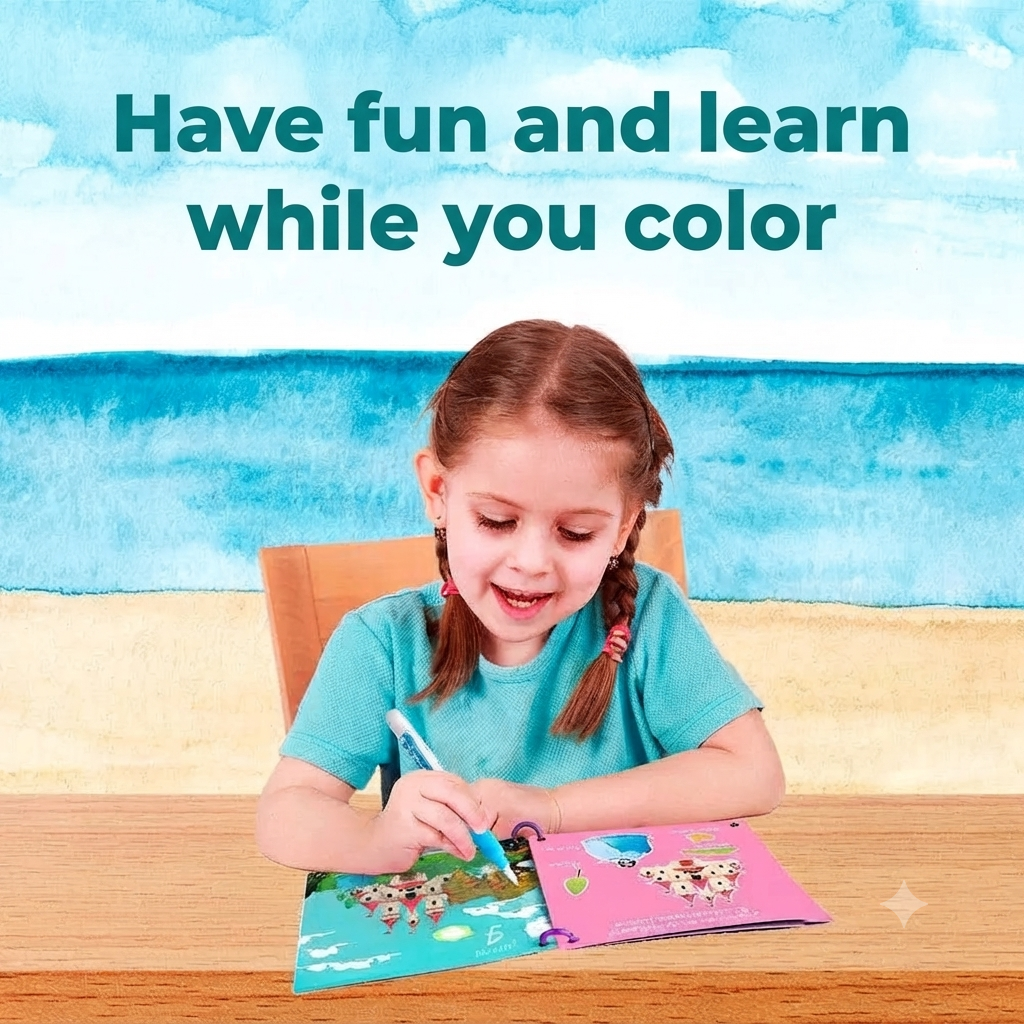 Magic Water Coloring Book – Space Adventure