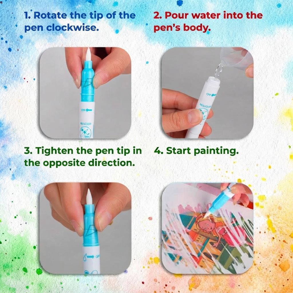Magic Water Coloring Book – Space Adventure
