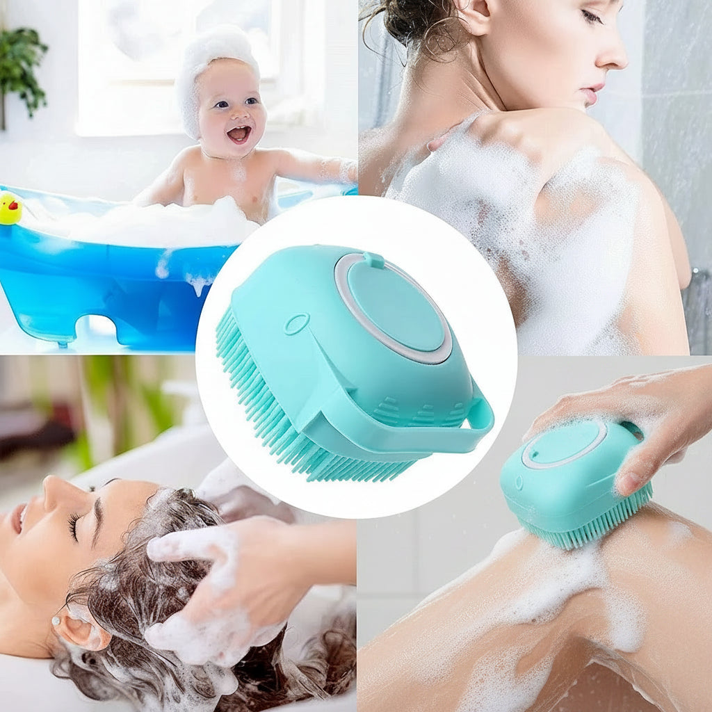 Silicone Shower Scrub Brush – Deep Clean & Skin Care